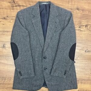 Taos Country Western Mens 40‎ Blazer Jacket Wool Elbow Patch Academia Professor
